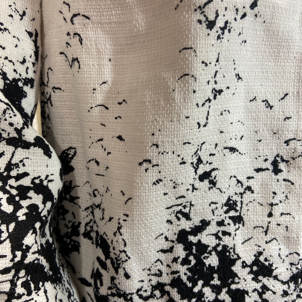 Coldwater Creek Black & White Abstract Print Blazer‎ Jacket - Women's XS - Picture 4 of 9